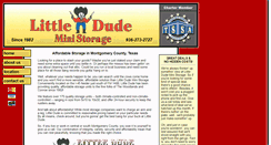 Desktop Screenshot of littledudeministorage.com