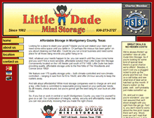 Tablet Screenshot of littledudeministorage.com
